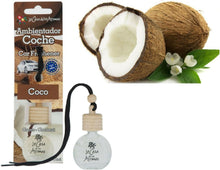 Cargar imagen en el visor de la galería, Ambientador Coche difusor Colgador Botella 10 ml de líquido, tapón de Madera