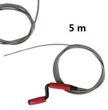 Cargar imagen en el visor de la galería, DESATASCADOR DE TUBERIAS VARIOS MEDIDA FREGADERO DESAGUE MUELLE ESPIRAL METALICO