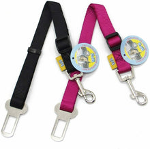 Cargar imagen en el visor de la galería, 2X Cinturón de Seguridad de Coche,Ajustable para Perro,Cachorro Gato Mascota