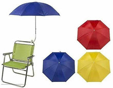 Cargar imagen en el visor de la galería, Sombrilla Para Silla, Sombrilla De Playa Para Silla con 8 Varillas y Palo 8 mm Mango con pinza y Flexieble