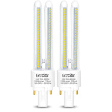 Cargar imagen en el visor de la galería, Pack 2 Bombillas LED PLC 2 Pines Tubo 2U Maiz G24, Luz Fría Blanca No regulable