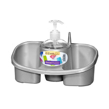 Cargar imagen en el visor de la galería, Estropajero con Dosificador extraible baño cocina para poner esponjas estropajos