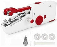 Cargar imagen en el visor de la galería, Máquina de Coser de Mano Portátil de Viaje Kiwi 220-240 V / 50-60 Hz Rojo Blanco
