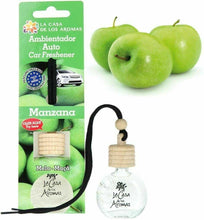 Cargar imagen en el visor de la galería, Ambientador de Coche difusor Colgador Botella 10 ml de líquido, tapón de Madera