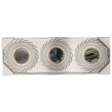 Cargar imagen en el visor de la galería, Pack 3 Espejos Pared Decorativos Plateados dorados Casa Habitación Salón 25 cm