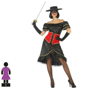 Cargar imagen en el visor de la galería, Disfraz Enmascarada Mujer Adulto Vestido Negro Para Fiestas Carnaval Halloween Teatro