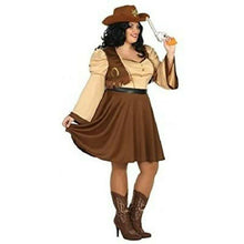 Cargar imagen en el visor de la galería, Disfraz Sherif Vaquera Oeste Pistolera de Mujer Adulto para Carnaval Fiesta