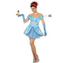 Cargar imagen en el visor de la galería, Disfraz Princesa de Cuento Celeste Mujer Adulto para Carnaval Fiesta