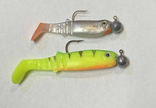 Cargar imagen en el visor de la galería, 60 Unds Anzuelos plomados varias medidas Para Montar Señuelos de Vinilo Spinning