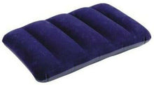 Cargar imagen en el visor de la galería, Almohada hinchable flocada, 43 x 28 x 9 cm, color azul