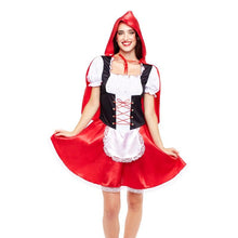 Cargar imagen en el visor de la galería, Disfraz Caperucita Roja Mujer Adulto Para Carnaval Fiesta Teatro