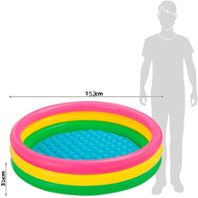 Cargar imagen en el visor de la galería, Piscina infantil hinchable 3 anillos con Fundo Alcochado 152X30cm