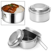 Cargar imagen en el visor de la galería, Fiambrera Redonda Con Tapa Quttin Acero Inoxidable (ø 17 Cm)