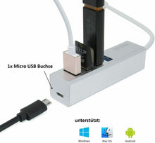 Cargar imagen en el visor de la galería, Multipuerto HUB USB 3.0 y Micro USB Universal, 5 Puertos Compatibles