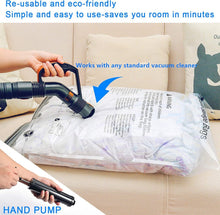 Cargar imagen en el visor de la galería, Bolsa al Vacío Ropa 6 unds Almacenaje Ahorro Espacio 80% Edredones, Almohadas