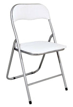 Cargar imagen en el visor de la galería, SILLA PLEGABLE ACOLCHADA COLOR BLANCO