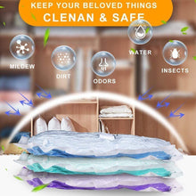Cargar imagen en el visor de la galería, Bolsa al Vacío Ropa 6 unds Almacenaje Ahorro Espacio 80% Edredones, Almohadas
