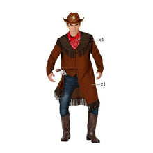 Cargar imagen en el visor de la galería, Disfraz Vaquero Pistolero Shirif Hombre Adulto para Carnaval Fiesta Teatro