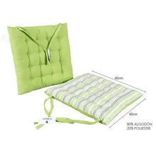 Cargar imagen en el visor de la galería, Cojín Acolchado para Silla en Algodón y Poliéster 37 x 37 cm - Decoración Hogar - Ideal para Sillas
