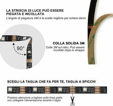 Cargar imagen en el visor de la galería, Tira LED USB 5050 con modo de música TV retroiluminada 3M para dormitorio cocina