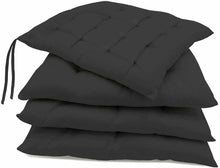 Cargar imagen en el visor de la galería, 4 x Cojines Acolchados Algoton y Poliester Cojin Para Sillas de 40 x 40 cm Para Silla de Jardín, Comedor, Cocina