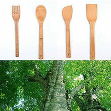 Cargar imagen en el visor de la galería, JUEGO 4 PIEZAS PALETAS COCINA BAMBÚ, 28 CM