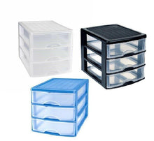 Cargar imagen en el visor de la galería, Cajonera Plastico sobremesa de 2,3,4 cajones blanco , negro