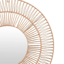 Cargar imagen en el visor de la galería, Esoejo Redondo Caren Rafia Natural 50CM Decoracion Para Entrada Casa Dormitorio