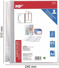 Cargar imagen en el visor de la galería, Carpeta Clasificadora con Anillas, 20 Fundas A4 con Portada Personalizable