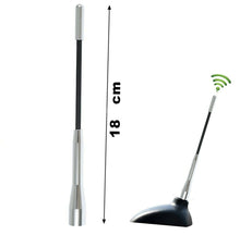 Cargar imagen en el visor de la galería, Antena coche auto automovil UNIVERSAL AM FM PLATA MOTO XXL SILVER