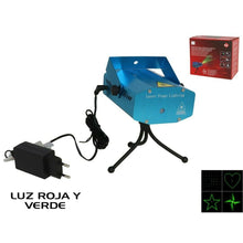 Cargar imagen en el visor de la galería, Proyector láser puntos figuras Navidad multicolor con musica discoteca luz LED