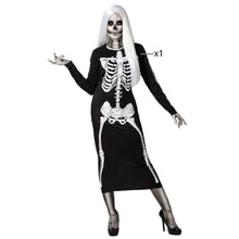 Cargar imagen en el visor de la galería, Disfraz Esqueleto Adulto Mujer Halloween Carnaval Fiesta Teatro