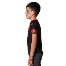 Cargar imagen en el visor de la galería, Disfraz Camiseta Jugador Futbol Americano Zombie Niño Infantil Para Halloween Carnaval Teatro