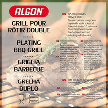 Cargar imagen en el visor de la galería, Parrilla Barbacoa doble, Plata, asado, medidas variadas, metal, DOBLE ZINCADA, Rejillas para barbacoas