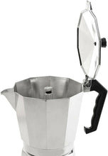 Cargar imagen en el visor de la galería, Cafetera italiana metalizado para 1 a 9 tazas clásico