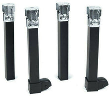 Cargar imagen en el visor de la galería, Juego de 4 patas con ruedas para somier, tubo 30x30mm, con abrazadera, Patas de Somier