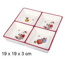 Cargar imagen en el visor de la galería, Menaje de Mesa Juego de Vajilla Cerámica de Navidad Plato Entremesera Bandeja...
