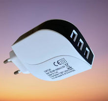 Cargar imagen en el visor de la galería, CARGADOR DE MOVIL O TABLET enchufe 3.4A /4.1A, 3 / 4 puertos USB SAMSUNG IPHONE