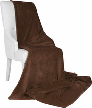 Cargar imagen en el visor de la galería, Manta lisa sofá cama nordico lavado mecánico ligera supercálida suave160x220 cm