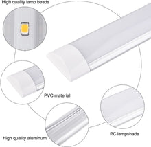 Cargar imagen en el visor de la galería, Tubo LED Lampara de Techo Regleta LED Electronica Pantalla plas ovalado 6500K