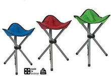 Cargar imagen en el visor de la galería, Silla taburete Tres patas plegable, taburete silla de camping pesca caza