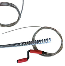 Cargar imagen en el visor de la galería, DESATASCADOR DE TUBERIAS VARIOS MEDIDA FREGADERO DESAGUE MUELLE ESPIRAL METALICO