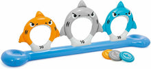 Cargar imagen en el visor de la galería, Juego hinchable tiburones y discos, 267 x 51 x 91 cm