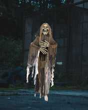 Cargar imagen en el visor de la galería, Colgante Esqueleto Con Luz Sonido Control de Voz 180X120CM Decoración Halloween