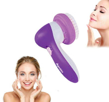 Cargar imagen en el visor de la galería, Masajeador cara facial electrico facil uso limpiador cuiado con cepillo 6 en 1