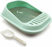 Cargar imagen en el visor de la galería, Bandeja Sanitaria Plástica Gatos con Pala Aseo Arenero Abierto para Mascotas