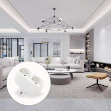 Cargar imagen en el visor de la galería, PACK 2 Adaptador de regleta de enchufe con 2 Tomas, 2 salidas, 3680W, 16A/250 V