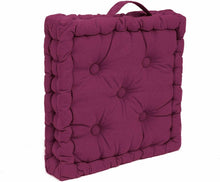 Cargar imagen en el visor de la galería, Cojin Para Silla Asiento Cuadrado Grande estampada o liso Varios Colores (40 x 40 x 7 cm) Hogar y Jardín Textil de hogar Fundas Nórdicas