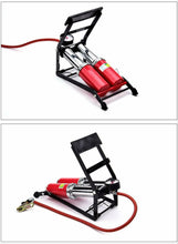 Cargar imagen en el visor de la galería, Bomba de pedal para hinchar ruedas, piscinas coche bici bicicleta ciclo pelota