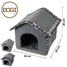 Cargar imagen en el visor de la galería, Casa para Perro Gato Mascota con Cojin, y Cremallera Desmodable